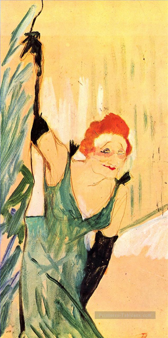 yvette guilbert 1894 Toulouse Lautrec Henri de Peintures à l'huile